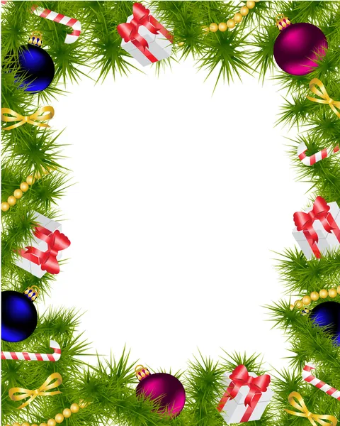 Christmas frame — Stock Vector