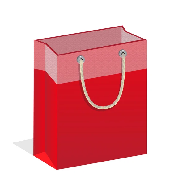 Červené značkové tašky — Stockový vektor