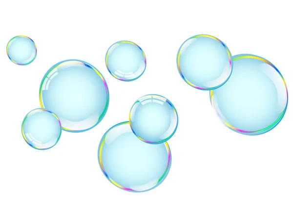 Burbujas con desbordamiento — Vector de stock