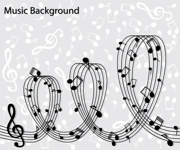 Abstract musical background — Stock Vector