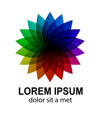 Soyut nilüfer çiçeği