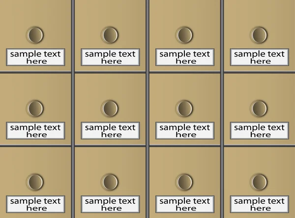 File cabinet — Stock Vector