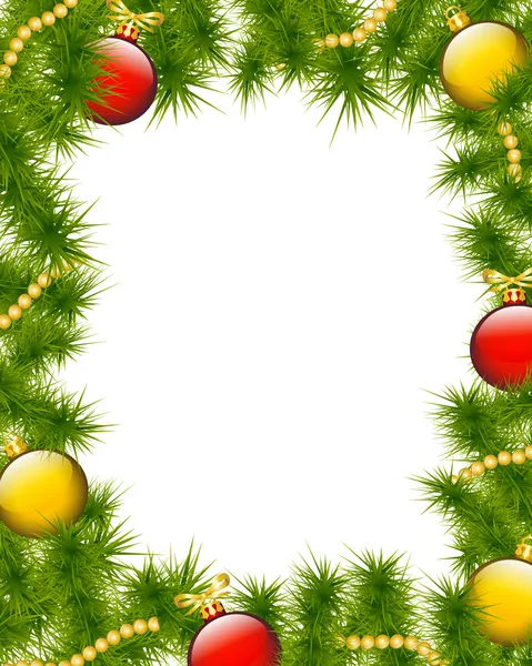 Kerstmis frame — Stockvector