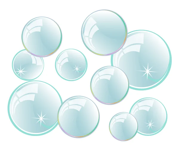 Мильні бульбашки — стоковий вектор