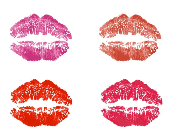 Lipstick kiss — Stock Vector