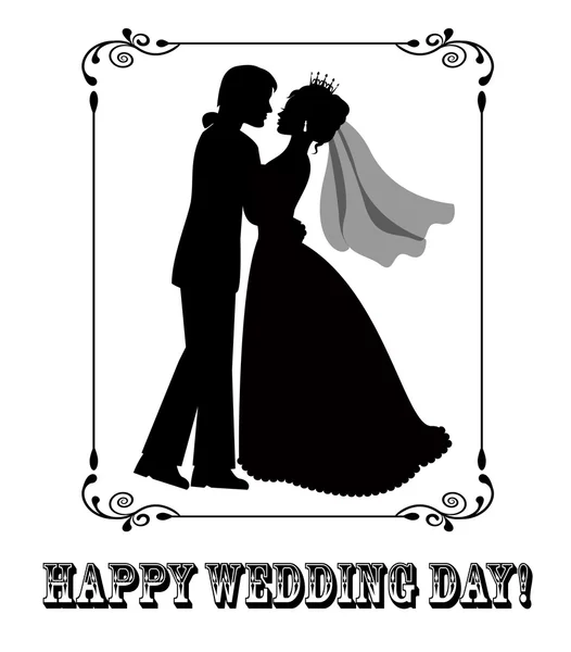 Verheugd huwelijksfeest dag! — Stockvector