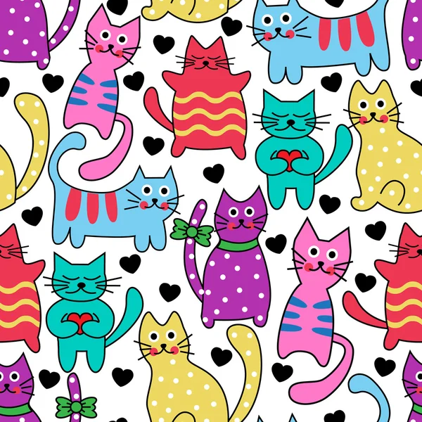 kesintisiz renkli kedi çizgi film