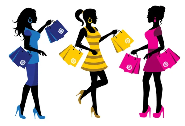 Shopaholics — Stock Vector