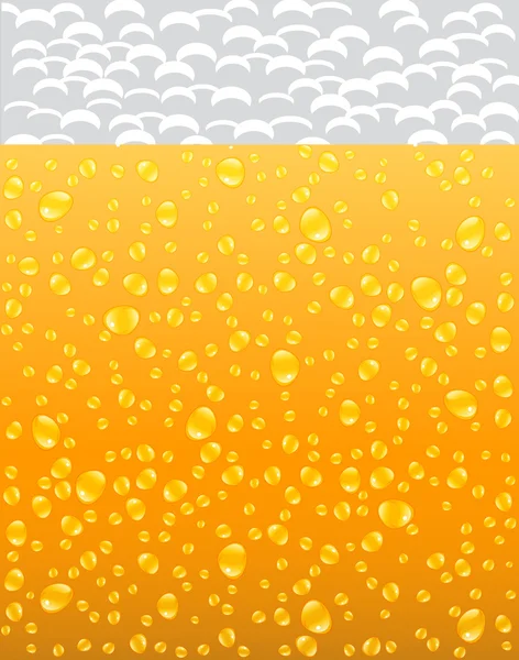 Background with beer and foam — Stock Vector