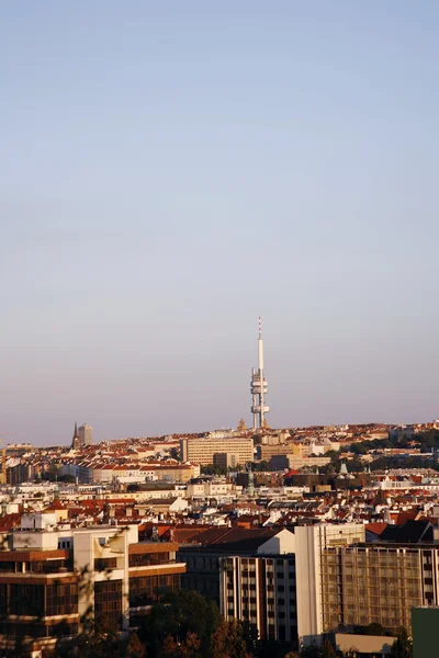 Prague Skyline include TV Tower — Stock Photo, Image