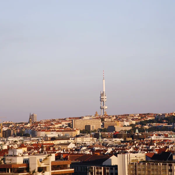 Prague Skyline include TV Tower — Stock Photo, Image