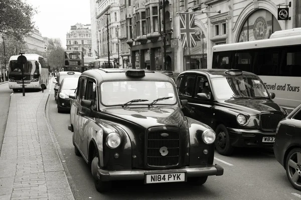 Hackney carriage, Londýn taxi — Stock fotografie