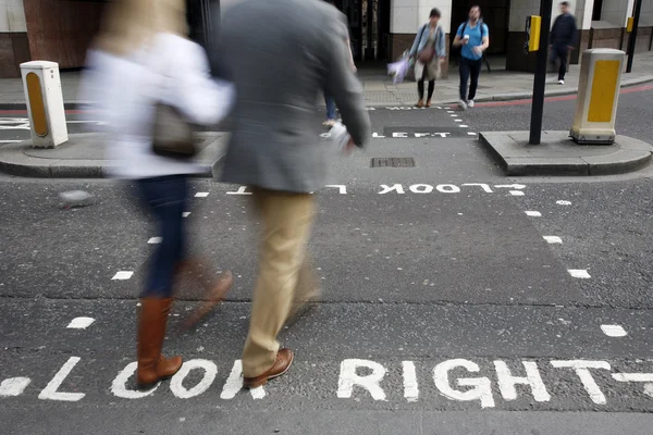 Look right sign — Stock Photo, Image