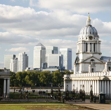 London manzarası, canary wharf