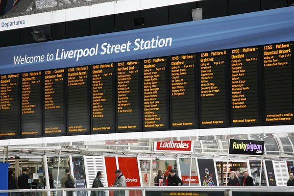 Liverpool Street Station — Stockfoto