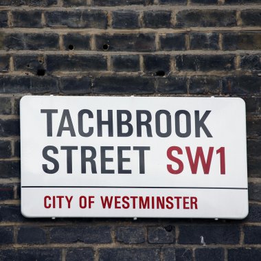 Londra sokak işareti - tachbrook sokak