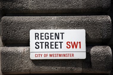 Londra sokak işareti - regent street