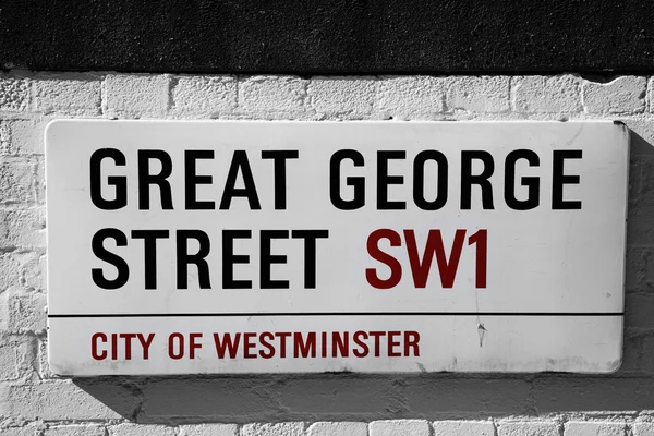 London street sign - große geroge street — Stockfoto