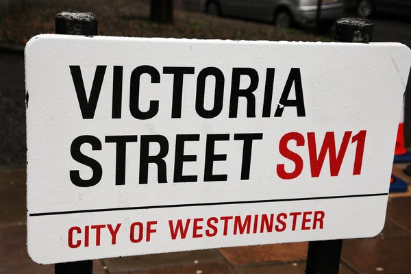 Signo de la calle Londres - calle victoria — Foto de Stock