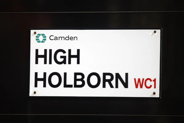 Sinal de rua de Londres - high holborn — Fotografia de Stock