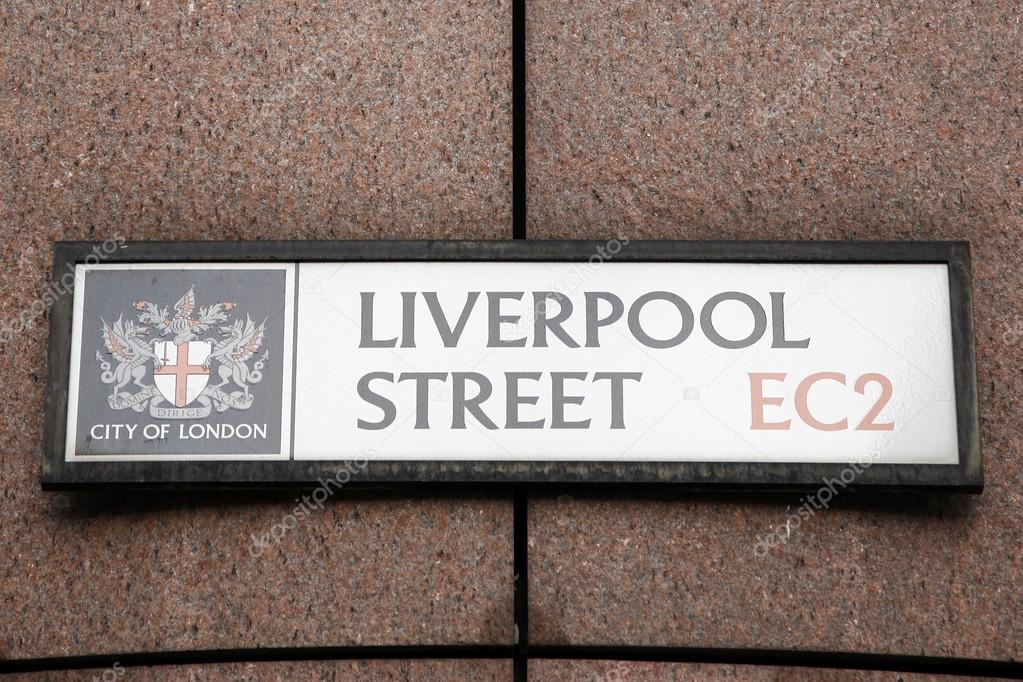 London Street Sign - Liverpool Street