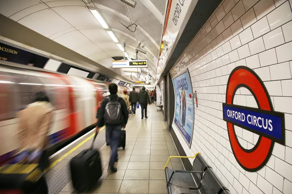 London tube, oxford circus — Stockfoto