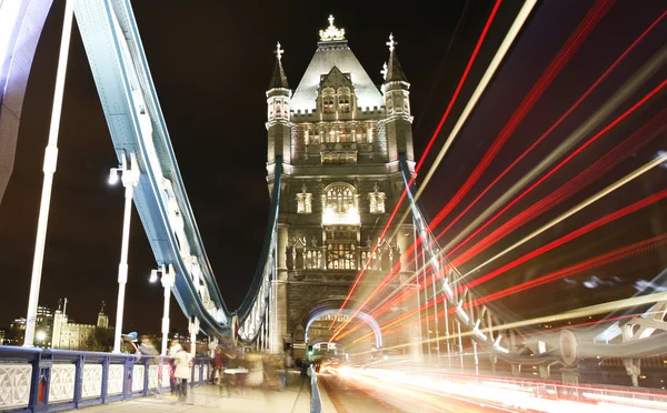 Tower Bridge v noci — Stock fotografie