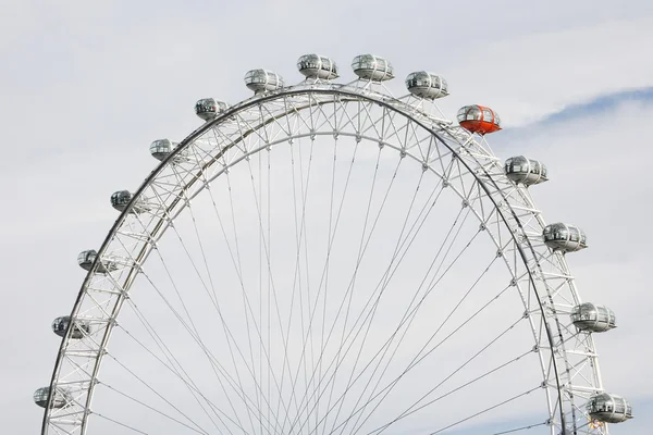 London Eye, Acercamiento, Rueda del Milenio — Foto de Stock