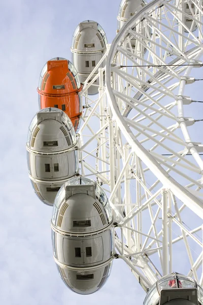 London Eye, Acercamiento, Rueda del Milenio — Foto de Stock