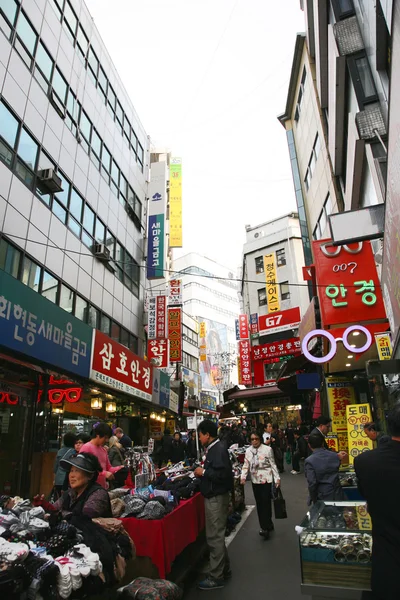 Südtor, nam dae mun auf koreanisch, Markt — Stockfoto