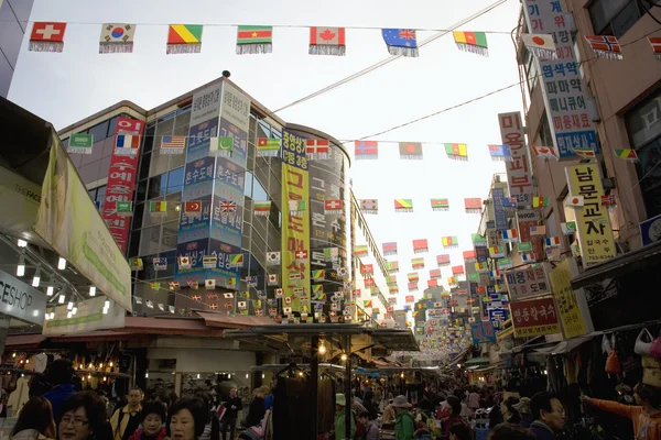 Güney kapısı, nam dae mun Kore, Pazar — Stok fotoğraf