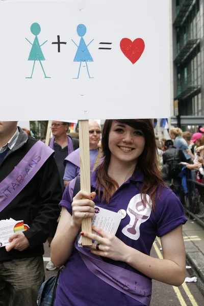 2012, Londra orgoglio, worldpride — Foto Stock