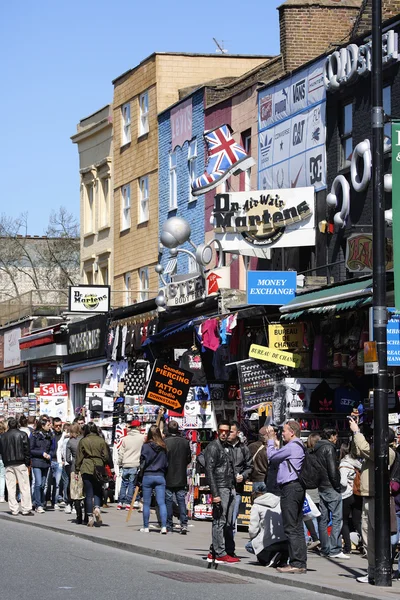 Gatuvy över camden market — Stockfoto