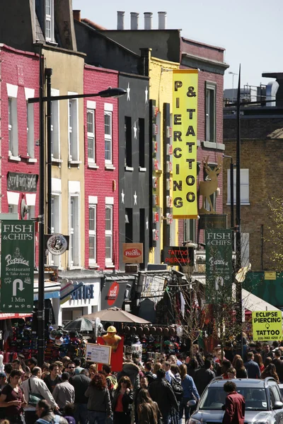 Vista sulla strada di Camden Market — Foto Stock