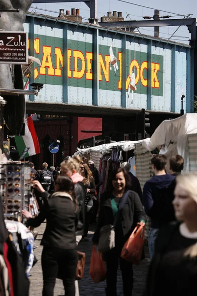 Vista de rua do Mercado de Camden — Fotografia de Stock