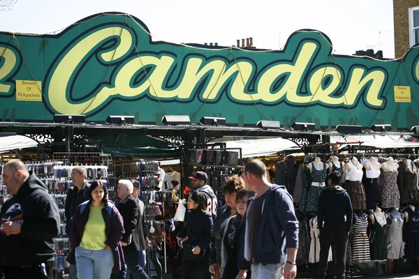 Vista de rua do Mercado de Camden — Fotografia de Stock
