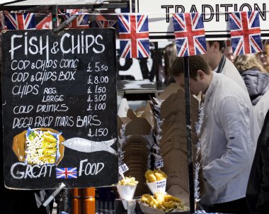 Food Stall in Camden Market clipart