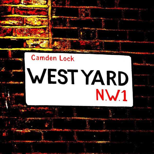 London vägskylt, camden — Stockfoto