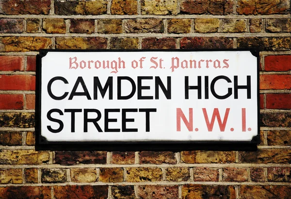 London Street Sign, Camden — Stock Photo, Image