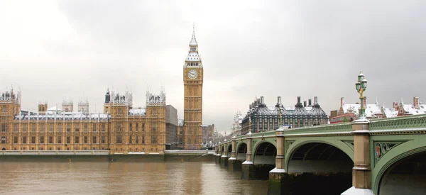 Zasněžené westminster — Stock fotografie