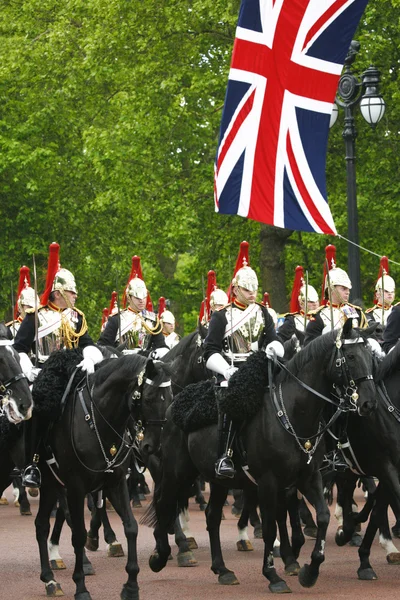 A Queen's Birthday Parade háztartási lovasság — Stock Fotó