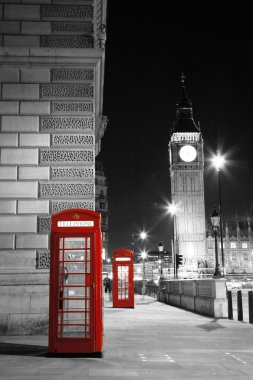 Londra kırmızı telefon kulübesi