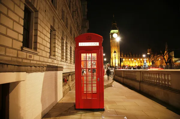 London Red Phone Booth — Stock Photo, Image