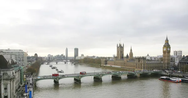 Panoramę Londynu od london eye — Zdjęcie stockowe