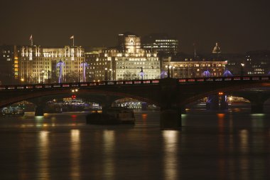 London Skyline, Night clipart