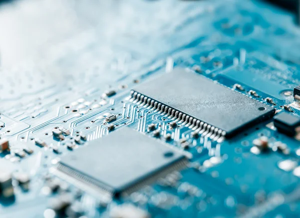 Computer electronic circuit board background — Stock Photo, Image