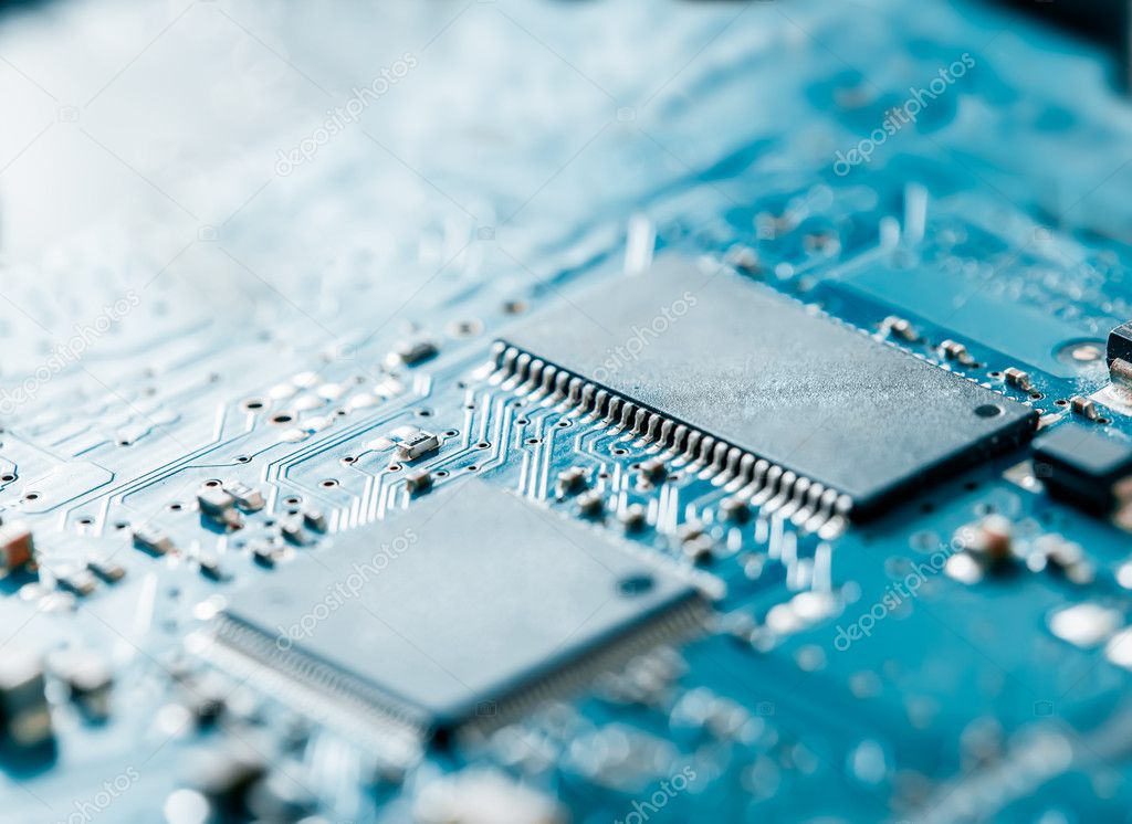 Computer electronic circuit board background