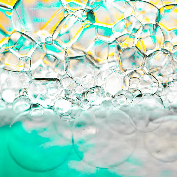 泡沫气泡抽象背景 — 图库照片
