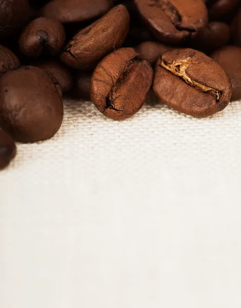 Coffee on fabric background Royalty Free Stock Photos