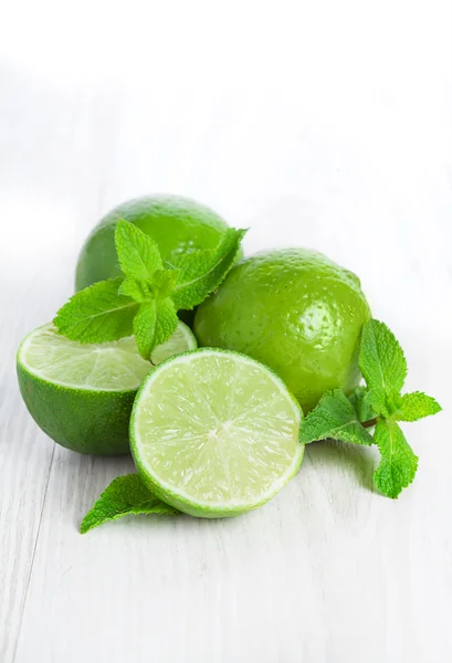 Lime and mint isolated Royalty Free Stock Images